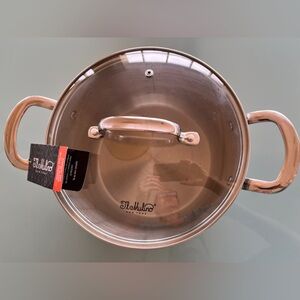 IL Mulino NY Stainless Steel Tri-Ply 9.4" Heavy Casserole w Lid 5 Lt Q Stock Pot